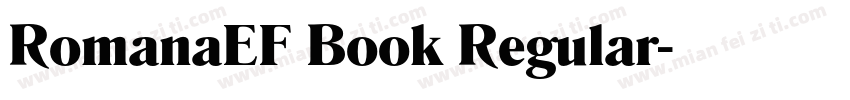 RomanaEF Book Regular字体转换